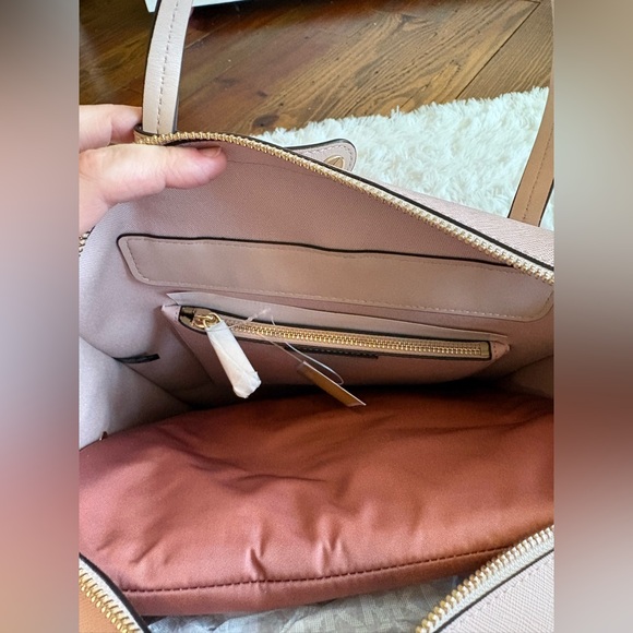 Michael Kors Blush Pink Penny Multi Commuter Backpack with laptop case - Picture 5 of 9